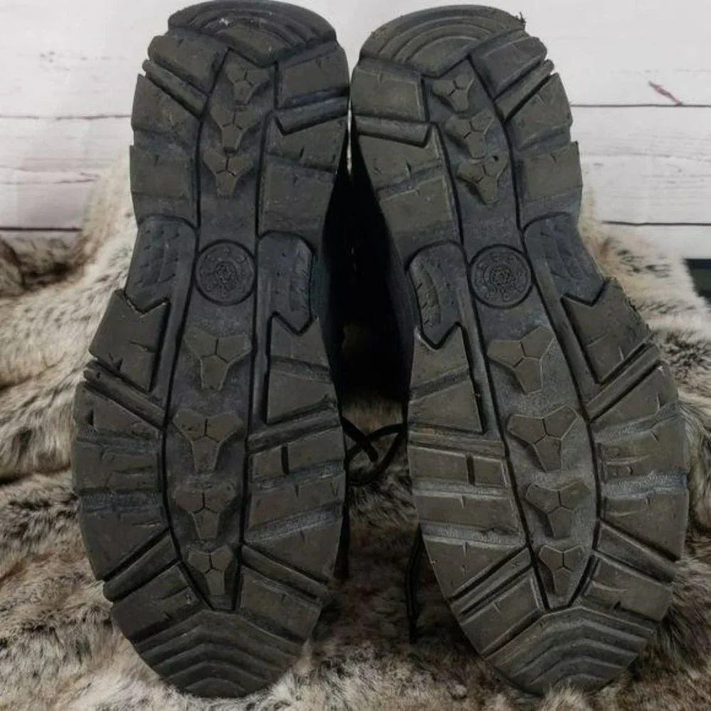 Globalwin black leather sz‎ 9 combat hiking boots